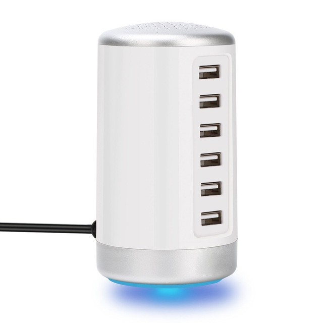 New Arrival 30W 6-Port USB Charging Station Smart Fast Charging Hub OTP OVP Universal Safe Travel USB Charging Station HUB