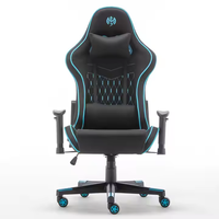 Chaise d'ordinateur ergonomique personnalisable, conception pivotante dynamique pour les jeux sur PC et le bureau à domicile
