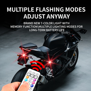 Lampe LED d'avertissement anti-collision RGB Incarnation <span class=keywords><strong>Cass</strong></span>, lumière stroboscopique, télécommande sans fil, lumière clignotante pour voiture - Product Image 4