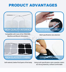 5*5cm <span class=keywords><strong>Compex</strong></span> Ems Forte Collant Physique Thérapie Stimulant Grand Premium Remplacement Tens Électrodes Gel Pad Dix/ems Unité - Product Image 3