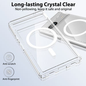 Coque de téléphone transparente transparente antichoc couverture mobile magnétique de haute qualité coque de téléphone portable en acrylique pour Google <span class=keywords><strong>Pixel</strong></span> 7A - Product Image 3