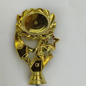 Parti del trofeo in plastica premio oro a forma di stella del trofeo