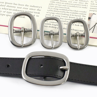 Boucles de ceinture ovales Meetee XP263 17/22/25/32 mm pour ceintures d'homme, boucles à une seule languette, accessoires en métal poli, boucles de ceinture