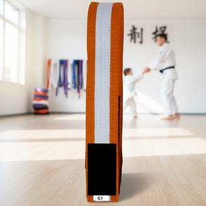 Cinturones de Jiu Jitsu BJJ Formales Grises 100% Algodón, 5 cm de Ancho, 300 cm de Largo, Tallas para Niños y Adultos, en Oferta - Product Image 3