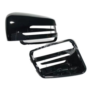 Cubiertas de espejo retrovisor compatibles en negro brillante para Mercedes Benz A B C E S CLA GLA GLK Juego completo - Product Image 1