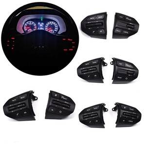 Botones Multifunción para Volante de Kia Rio K2, Control de Crucero, Piezas de Modificación, Plástico Negro, Estilo Clásico - Product Image 5