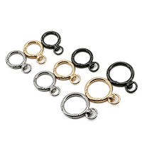 Anneau pivotant en alliage de zinc avec boucle à ressort, attache de queue, boucle à ressort métallique tendance, accessoires pour porte-clés, breloques pour sacs et téléphones