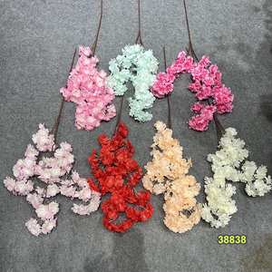 Centre de table de mariage en fleurs de cerisier, allée fleurie <span class=keywords><strong>artificielle</strong></span> pour décoration de mariage en intérieur - Product Image 5