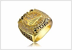 Custom Made Quality Classic <b>Cluster</b> Champion Ring Rose Gold Plated Alloy - Product Image 6