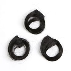 Natural Black 3P Set Tight S-Curl Part Peluca Hairpiece Styling Accesorio - Product Image 1