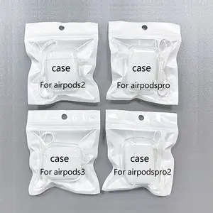 Armazém dos EUA e UE Capa de silicone para carregamento de fones de ouvido Airpods pro2 Pro Airpods3 Airpods2 Acessórios