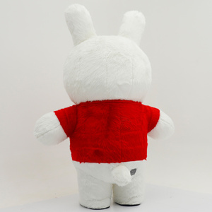 Disfraz <span class=keywords><strong>de</strong></span> Conejo Inflable con Corazón Rojo y Blanco, Disfraz <span class=keywords><strong>de</strong></span> Mascota para Actuaciones Navideñas, Accesorios <span class=keywords><strong>de</strong></span> Vestuario para Adultos Unisex - Product Image 6