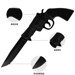 Nouveau <span class=keywords><strong>couteau</strong></span> pliant de survie de type revolver pour l'extérieur, avec lame en aluminium 3Cr13+, outil de camping, emballage en boîte - Product Image 6