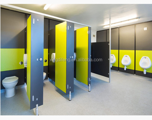 Sistema di Partizioni per Bagni XDF in <span class=keywords><strong>Laminato</strong></span> <span class=keywords><strong>HPL</strong></span> Compatto, Montato a Pavimento con Supporto Superiore, Impermeabile e Ignifugo, per Cabine WC e Orinatoi - Product Image 3