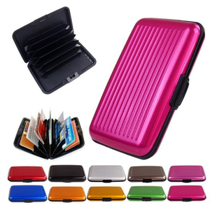 Porte-cartes en métal anti-RFID en aluminium, logo personnalisé, luxe, étanche, anti-contrefaçon, 13,56 MHz, portefeuille pour homme - Product Image 6