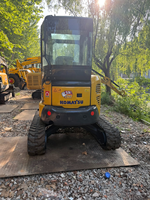 Mini-excavatrice Komatsu PC35 d'occasion, 3,5 tonnes, sur chenilles en caoutchouc, pompe d'origine PC35MR, pour travaux de jardinage et de terrassement