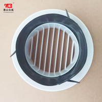 Diffuseur de ventilation murale d'aération de plafond à persienne droite en PVC réglable en usine