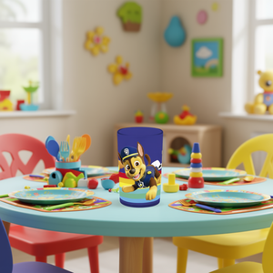 Paw Patrol Drinking Glass 6-Pack Kids Dining <b>Set</b> Colorful Design - Product Image 3