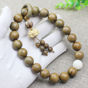 ลูกปัดไม้จันทน์เขียว 15 มม. ทรงกลม สำหรับทำสร้อยข้อมือ แพ็คใหญ่ - Product Image 3