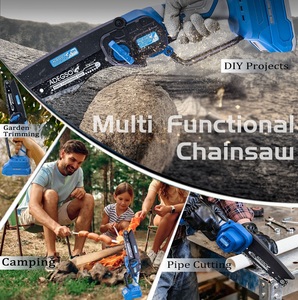 Mini motosierra inalámbrica de 6 pulgadas, motosierra eléctrica alimentada por batería, sierra pequeña de mano para cortar madera y podar árboles - Product Image 5