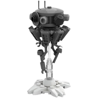 Kit de Modelo de Nave Espacial y Walker de Ciencia Ficción, Juego de Bloques de Construcción de Plástico Educativos Coleccionables para Niños
