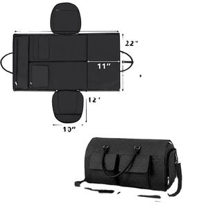 Bolsas de viaje convertibles BSCI para mujeres y hombres, maleta colgante 2 en 1 con bolsa de aseo. - Product Image 2