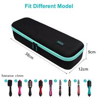 Etui pour sèche-cheveux EVA personnalisé Boîte à outils pour coiffeur avec poche en filet et ceinture élastique