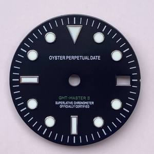 Nuevo NH34GMT con esfera luminosa azul verdosa mejorada, esfera metálica de 28.5 mm y piezas impresas para reloj - Product Image 4