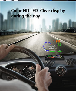 نظام إنذار السرعة الزائدة للسيارة Hud للسيارة شاشة LCD للسيارة OBD2 II واجهة A8 Hud - Product Image 6