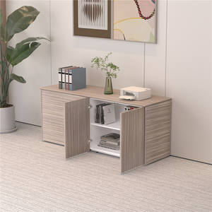 Meuble de rangement de bureau moderne avec étagères ouvertes, armoire de classement, armoire de rangement, armoires de bureau - Product Image 1