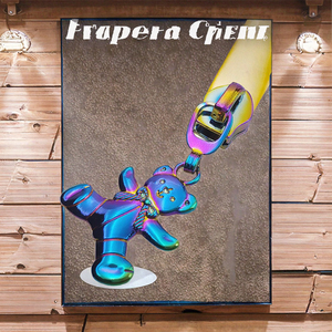 High Quality Colorful Bear Custom Nickel-Free Non-Lock Zinc Alloy Metal Zipper Slider Waterproof Zipper Head - Product Image 3