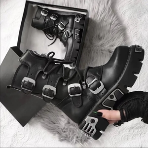 Botas Chelsea de Cuero Estilo Británico para Hombre, Invierno 2023, Botas Vintage de Caballero, Zapatos Unisex para Hombre, Tallas Grandes - Product Image 5