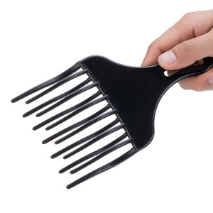 Black Plastic Hair <b>Comb</b> Fork <b>Wide</b> Tooth Small And Large Size For Salon Hair Dyeing Styling Tool - Product Image 5