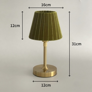 Lampada da Tavolo a LED Senza Fili in Tessuto ad Altezza Regolabile 30-40cm con Lampadina E14 da 2700K e Paralume in Velluto <span class=keywords><strong>per</strong></span> Ristoranti e Decorazioni Nuziali - Product Image 6