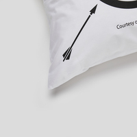 Taie d'oreiller personnalisée 100 % coton, douce et respirante, pour literie domestique, vente en gros