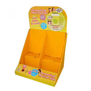 Thời trang tùy chỉnh các tông sóng Countertop hiển thị PDQ kệ với lưới bán lẻ thân thiện với môi có thể gập lại hiển thị giá - Product Image 4