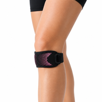 Sangle de soutien du genou en néoprène respirant professionnelle, réglable, pour le tendon rotulien, idéale pour le basketball/la course à pied et les blessures sportives
