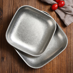 304 Stainless Steel Square Plate Multiple Sizes Durable For Commercial Use - Product Image 3
