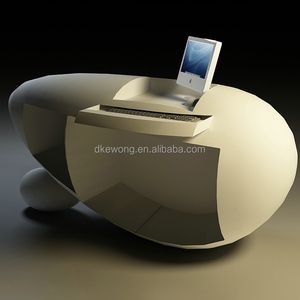 Mostrador de Recepción Moderno y Elegante con Piedra, Duradero, de Alta Gama para Salón de Belleza, Oficina, Hotel, Bar - Product Image 6