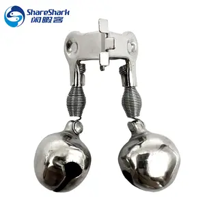 Metalen Karper Klokken Clip Twin Twee Dubbele Bells Bite Alarm Alert Voor Vissen Vis Accessoire Staaf