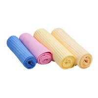 Nouveau chiffon de nettoyage de lavage de voiture Shammy synthétique de haute qualité Waffle Weave 3d Pva Chamois Tissu