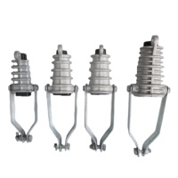 Pince de tension isolante de type cale NXJG 1 2 3 4 en alliage d'aluminium, pince d'ancrage de terminaison pour câble aérien isolé ABC 35-240 mm²