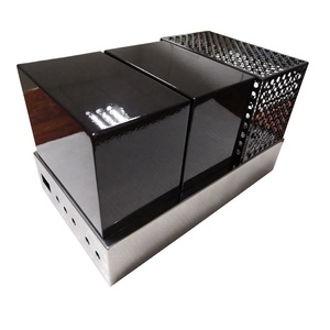 TZR OEM su misura fabbricazione di lamiere suso304 Audio tubo a vuoto amplificatore di potenza alloggiamento in polvere rivestimento e sabbiatura - Product Image 3