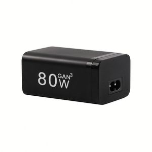 Adaptateur secteur GaN 80 Watts 4 ports EU PD QC 3.0 Type C Chargeur mural rapide pour ordinateur portable pour iPhone 14 13 12 PRO MAX Macbook Pro - Product Image 5