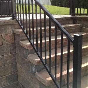 Современный гладкий черный алюминиевый забор для уличной безопасности для жилых и квартирных проектов - Product Image 4