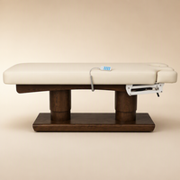 Fauteuil de soin esthétique électrique multifonction avec appui-tête à ressort à gaz, accoudoirs amovibles et télécommande, inclinable pour salon et clinique