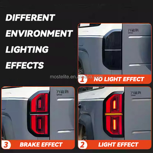 High Quality ABS Black Warrior Style Taillight <b>Cover</b> Decorative Tail <b>Light</b> Protector for BYD Leopard 5 Accessories - Product Image 2