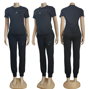 Nuovo Completo Estivo di Lusso da <span class=keywords><strong>Donna</strong></span> in Raso, Due Pezzi Casual di Design - Product Image 4