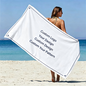 Premium Custom <b>Microfiber</b> Pool <b>Towel</b> with Logo - Product Image 1