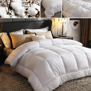 Lujo 5 estrellas terciopelo Hotel pato ganso pluma abajo blanco dormitorio edredones cama funda nórdica colección de Hotel lujo inserción <span class=keywords><strong>individual</strong></span> - Product Image 2